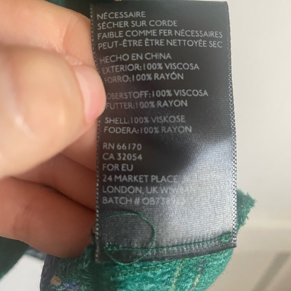 Urban Outfitters Emerald Green Floral Dress. Pre-Owned. - Picture 11 of 12